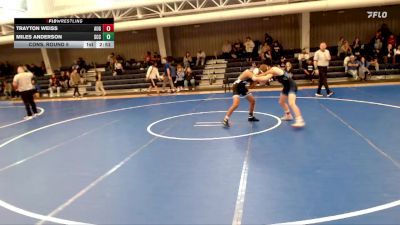 133 lbs Cons. Round 5 - Miles Anderson, Southeast Community College vs Trayton Weiss, Augustana (SD)