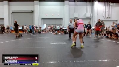 138 lbs Round 1 (8 Team) - Nyzia Burney, Black Mambas vs Claire Little, Georgia United Blue