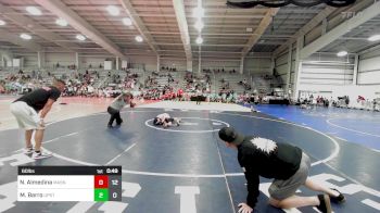 60 lbs Rr Rnd 1 - Noah Almedina, Mat Assassins Gray vs Mia Carmela Barro, Upstate Uprising White