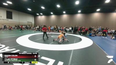 95-96 lbs Round 3 - Mason Colon, Texas vs Tyler Pitzele, Grapevine Wrestling Club