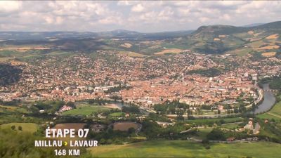 Aerial Look At Stage 7, Millau - Lavaur