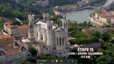 Aerial Look At Stage 15, Lyon - Grand Colombier
