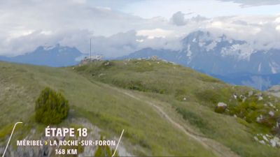 Aerial Look At Stage 18, Méribel - La Roche Sur Foron