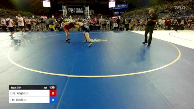 190 lbs Cons 32 #2 - Brady Wight, CA vs Michael Boyle, OH