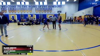 175 Blue Quarterfinal - Blaine Gibbons, Lake Brantley Hs vs Wyatt Brown, Wakulla Hs