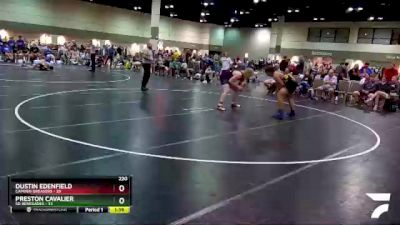 220 lbs Round 2 (6 Team) - Dustin Edenfield, Camden Greasers vs Preston Cavalier, SD Renegades