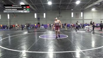 285 lbs 5th Place Match - Markos Mihalopoulos, Wisconsin-La Crosse vs Jackson Kirsch, Wisconsin-Platteville