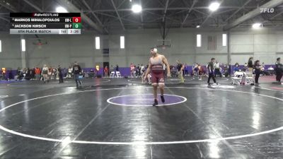 285 lbs 5th Place Match - Markos Mihalopoulos, Wisconsin-La Crosse vs Jackson Kirsch, Wisconsin-Platteville