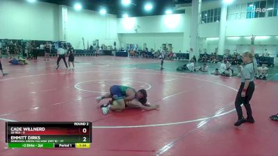 157 lbs Round 2 (6 Team) - Cade Willnerd, SD Red vs Emmitt Dirks, Nebraska Green Machine (Dev B)