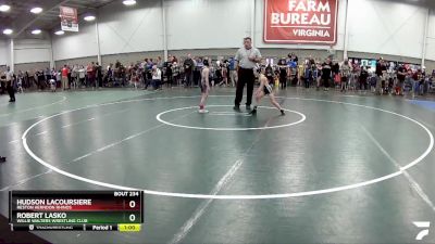 49 lbs Cons. Round 2 - Hudson Lacoursiere, Reston Herndon Rhinos vs Robert Lasko, Willie Walters Wrestling Club