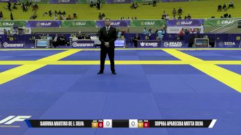 Sophia Aparecida Motta Silva vs Sabrina Martins De J. Silva 2025 Brasileiro Jiu-Jitsu IBJJF