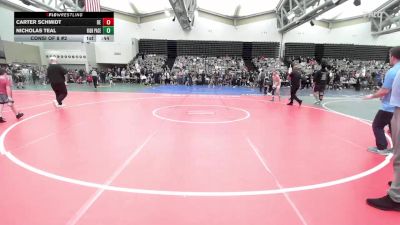 99-J lbs Consi Of 8 #2 - Carter Schmidt, Boyertown East vs Nicholas Teal, High Pace Wrestling Club