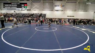 145 lbs Quarterfinal - Adam Van Dalinda, Deep Roots Wrestling Club vs Anthony Worden, Washingtonville Wizards Wrestling