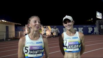 Paquette And Taylor Discuss Their PRs And 1-2 Finish In 5K