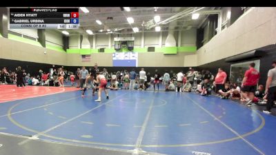 132 lbs Consi Of 8 #2 - Aiden Hyatt, Roundtree Wrestling Academy vs Gabriel Urbina, Icon Wrestling