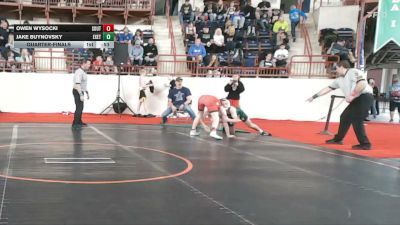145_B lbs Quarterfinal - Owen Wysocki, South Western vs Jake Buynovsky, Exeter Twp