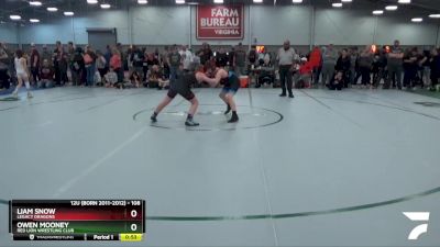 108 lbs Cons. Round 4 - Liam Snow, Legacy Dragons vs Owen Mooney, Red Lion Wrestling Club