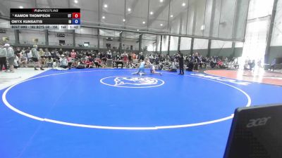 16U Boys GR - 150 lbs Semis - Kamon Thompson, UT vs Onyx Kunsaitis, ID