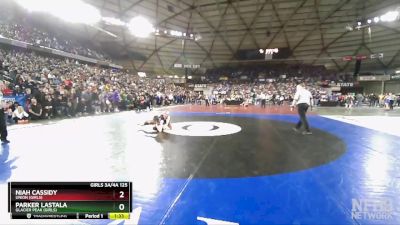 Girls 3A/4A 125 Semifinal - Parker Lastala, Glacier Peak (Girls) vs Niah Cassidy, Union (Girls)