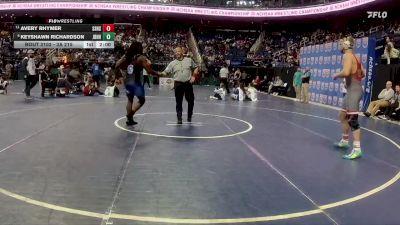 3A 215 lbs Champ. Round 1 - Avery Rhymer, St. Stephens High School vs Keyshawn Richardson, James B. Hunt High School