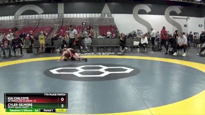 70 lbs Placement Matches (8 Team) - Cyler Gilmore, Death Squad Wrest vs Kai Chilcote, DC Wrestling Academy