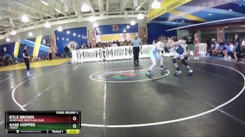 132 lbs Cons. Round 2 - Kase Hopper, Venice vs Kyle Brown, Black Hive Wrestling Club