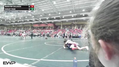 90 lbs Round 1 (4 Team) - Madilynn Gallegos, Colorado Xtreme vs Hadley Page, Rizzlers