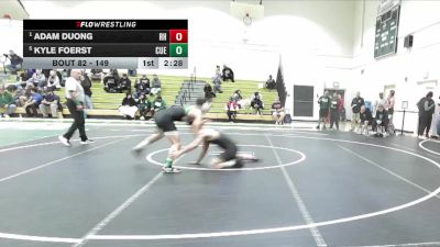 149 lbs Semifinal - Adam Duong, Rio Hondo vs Kyle Foerst, Cuesta
