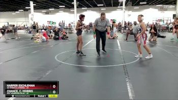 92 lbs Round 5 (6 Team) - Harper Eschleman, U2 Starts & Stripes vs Chance. C. Morris, Mat Warriors Blue