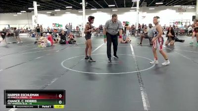 92 lbs Round 5 (6 Team) - Harper Eschleman, U2 Starts & Stripes vs Chance. C. Morris, Mat Warriors Blue