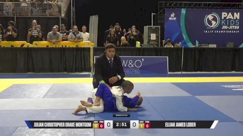 Elijah James Loder vs Julian Christopher Drake Montgom 2025 Pan Kids Jiu-Jitsu IBJJF Championship