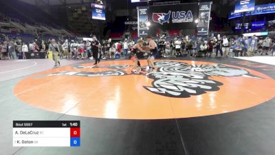 132 lbs Cons 32 #2 - Aj DeLaCruz, SC vs Kylan Ooton, OK