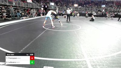 130 lbs Quarterfinal - Tyce Thompson, Piedmont vs Corbin Lefevers, Mountain Home Flyers