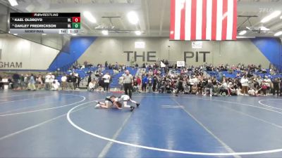 60 lbs Semifinal - Kael Oldroyd, Sanderson Wrestling Academy vs Oakley Fredrickson, Sanderson Wrestling Academy