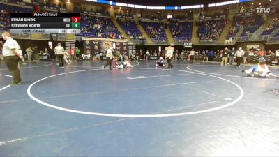 136 lbs Semifinal - Ethan Shirk, Mercersburg Acad vs Stephen Korte, Jim Thorpe