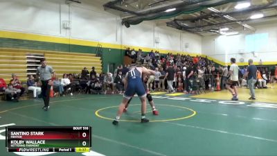 215 lbs Cons. Round 1 - Santino Stark, Mentor vs Kolby Wallace, Kettering Fairmont