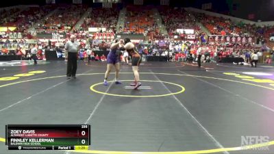 235 lbs Champ. Round 1 - Finnley Kellerman, Baldwin High School vs Zoey Davis, Altamont-Labette County