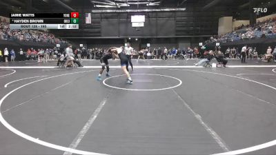 165 lbs Champ. Round 2 - Jamie Watts, York (Neb.) vs Hayden Brown, Oklahoma City