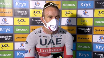 Post Race: Kristoff (UAE Emirates) Stage 1 Winner