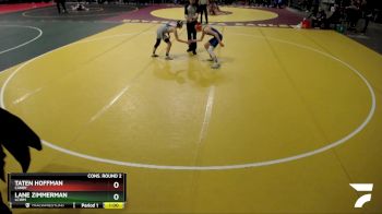 120 lbs Cons. Round 2 - Taten Hoffman, Canby vs Lane Zimmerman, LCWM