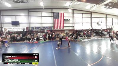 77 lbs Quarterfinal - Kenlee Ross, Uintah vs Tawny LaRose, Cougars Wrestling Club