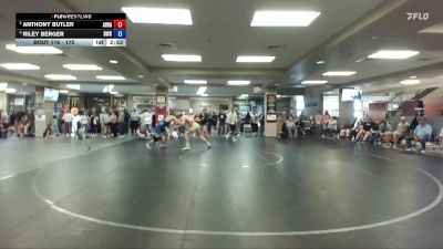 175 lbs Quarterfinal - Anthony Butler, All In Wrestling Academy vs Riley Berger, Buzzsaw Wrestling Club