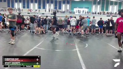 100 lbs Round 7 (8 Team) - Wyatt Hackett, Florida Scorpions Black vs Christian Day, Florida Scorpions Gold