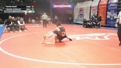 144 Class 4 lbs Cons. Round 2 - Boyer Ward, St. Pius X (Kansas City) vs Keaton Overcast, Republic