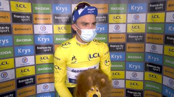 Post-Stage: Julian Alaphilippe Maintains His Lead (FRENCH)
