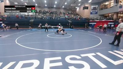 215 lbs Semifinal - Ethan Sanchez, CW College Park vs Tristan Rice, Waller