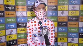 Post Stage: Benoit Cosnefroy, KOM Leader (FRENCH)