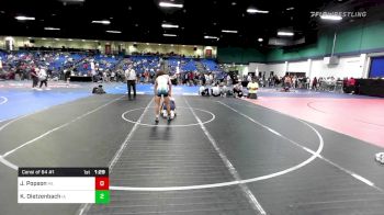 120 lbs Consi Of 64 #1 - Jared Popson, PA vs Kaiden Dietzenbach, IA