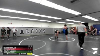 175 lbs Cons. Round 2 - Julian Lazaro, Orange High School vs Jacob Aguilar, Orange High School