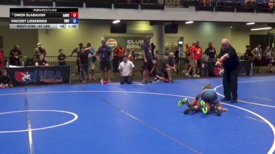 67 lbs Cons. Sub-quarters - Owen Slabaugh, Alber Athletics Wrestling Club vs Vincent Lissenden, Ruthless Wrestling Club
